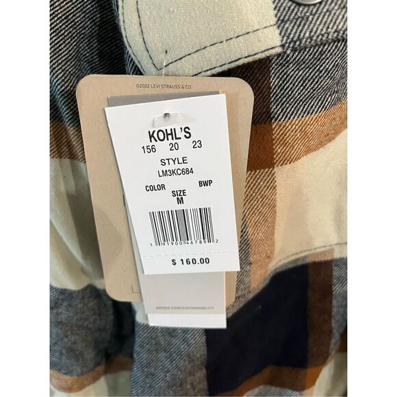 Levi's Men's Shirt Jacket with Soft Faux Fur Lining and Jersey Hood - Picture 5 of 6